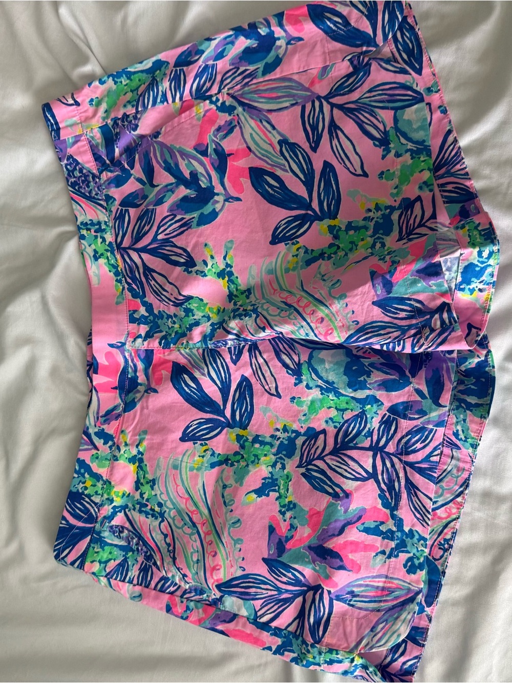 Lilly Pulitzer Pink Floral Print Shorts